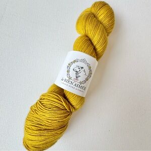 La Bien Aimée Merino Wool Super Sock Yarn Yellow Brick Road